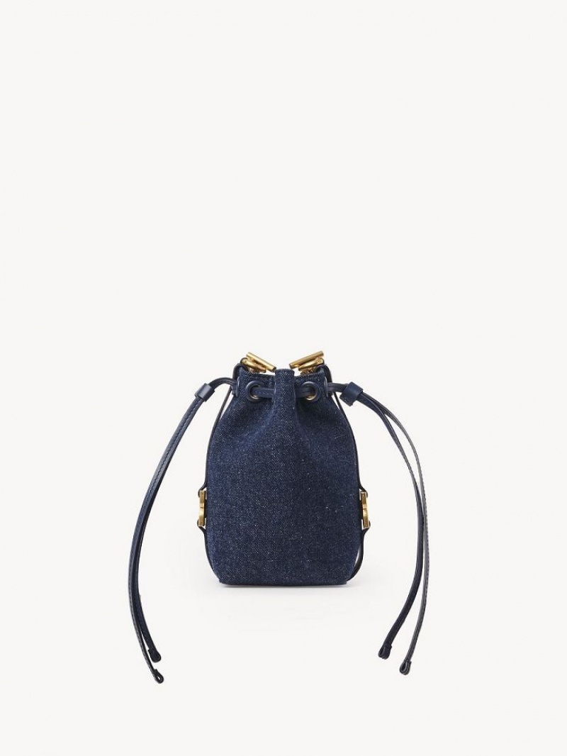 Denim Chloe Marcie Bucket Mini Bags | CHE-SR13715