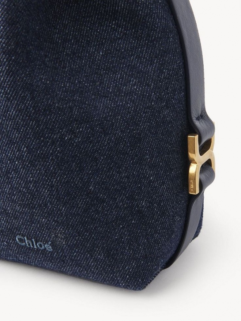 Denim Chloe Marcie Bucket Mini Bags | CHE-SR13715