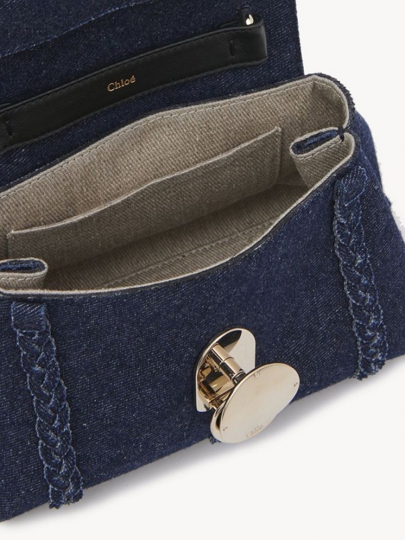 Denim Chloe Penelope Soft Shoulder Mini Bags | CHE-SR13705