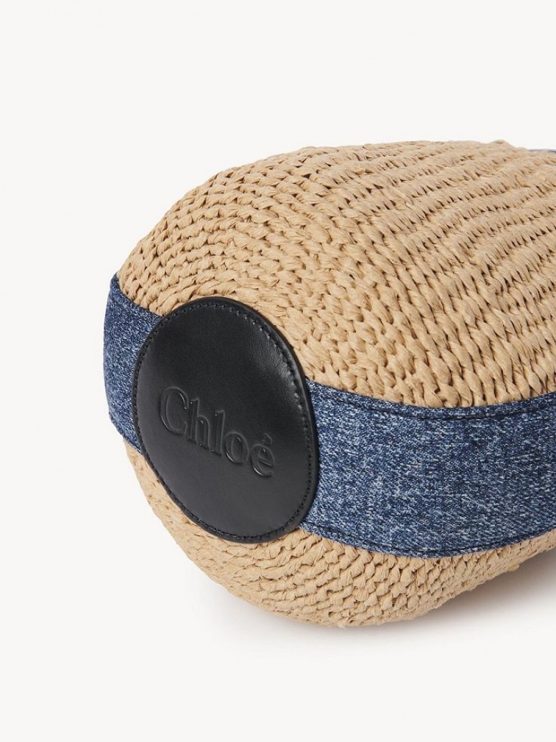 Denim Chloe Small Woody Baskets | CHE-SR13650