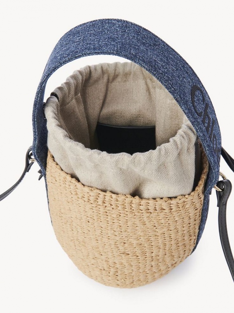 Denim Chloe Small Woody Baskets | CHE-SR13650