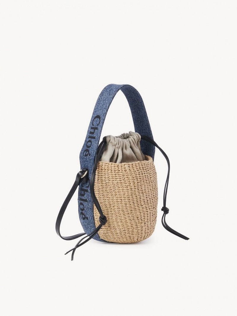 Denim Chloe Small Woody Baskets | CHE-SR13650