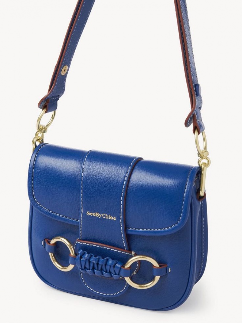 ETERNITY BLUE Chloe Saddie Satchel Shoulder Bags | CHE-SR14587