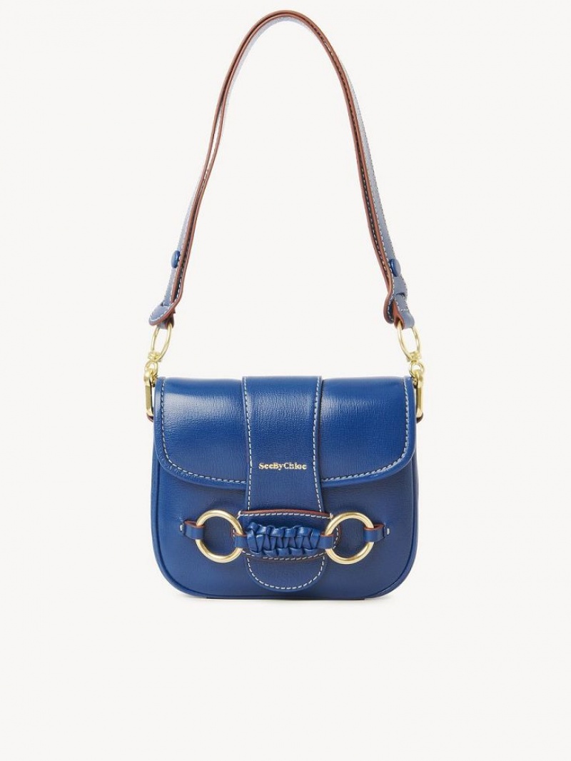 ETERNITY BLUE Chloe Saddie Satchel Shoulder Bags | CHE-SR14587