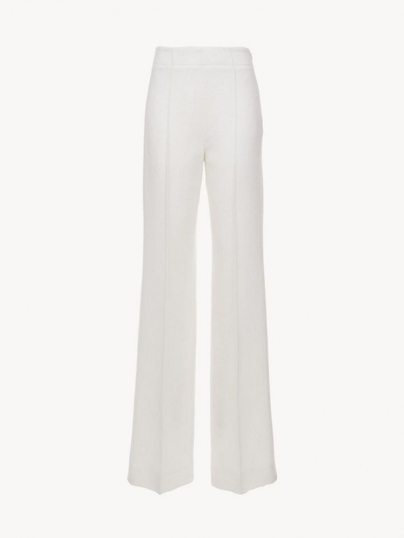 Eden White Chloe Wide-leg Pants | CHE-SR13988