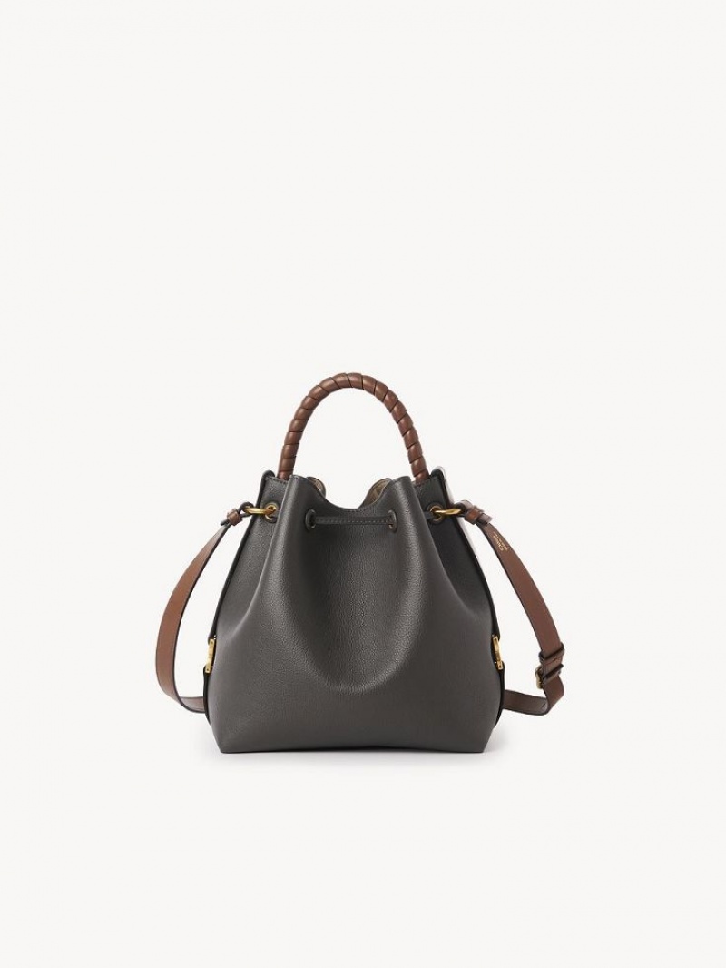 Elephant Grey Chloe Marcie Bucket Crossbody Bags | CHE-SR13460