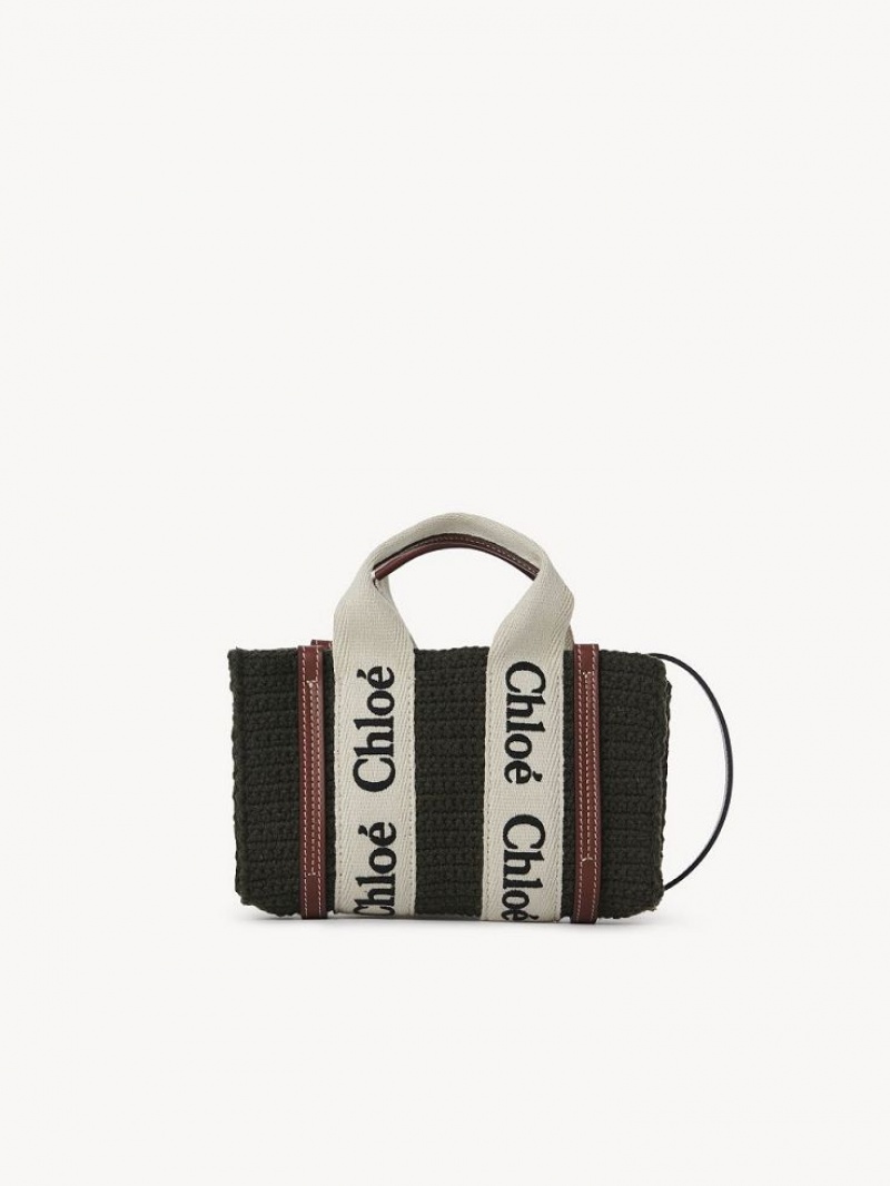 Elephant Grey Chloe Mini Woody Crossbody Bags | CHE-SR13465