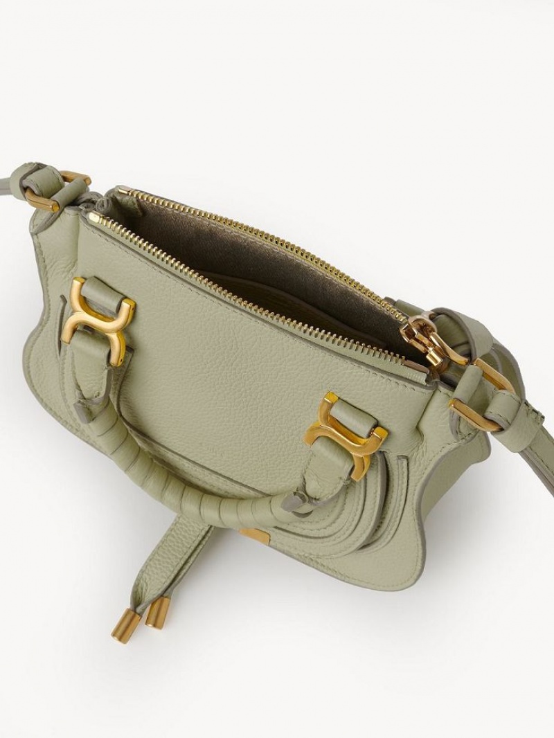 FADED GREEN Chloe Marcie Double Carry Mini Bags | CHE-SR13674