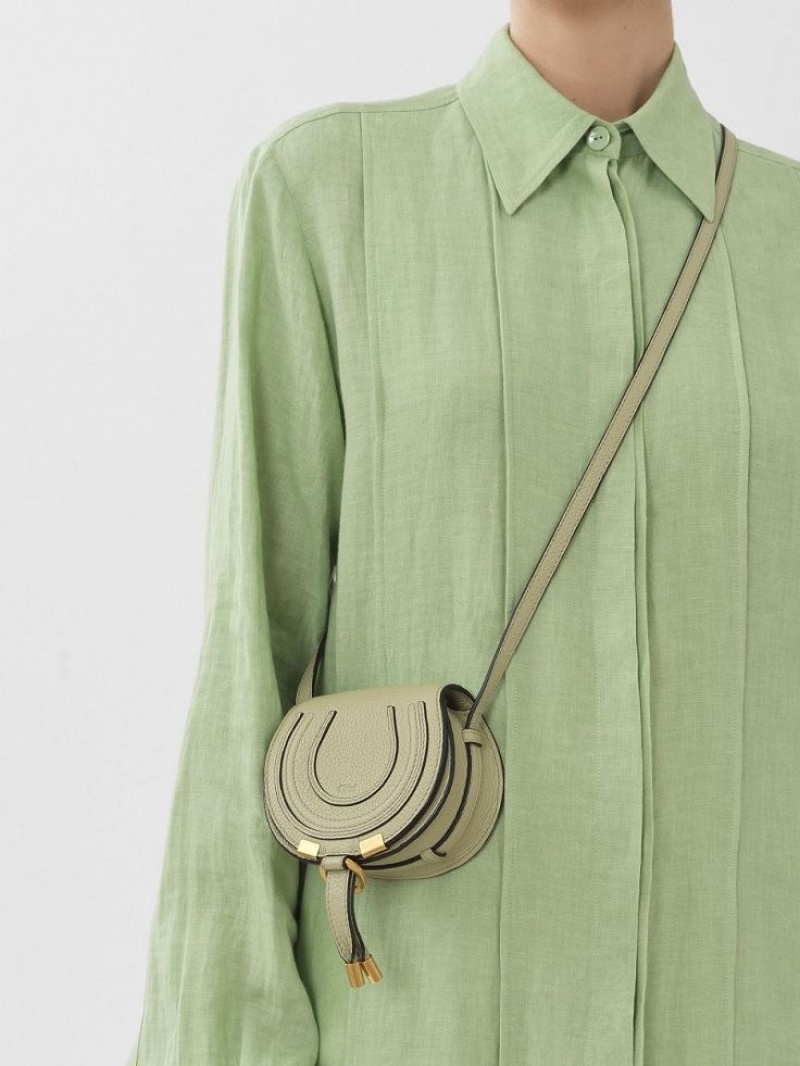 FADED GREEN Chloe Marcie Nano Crossbody Bags | CHE-SR13485