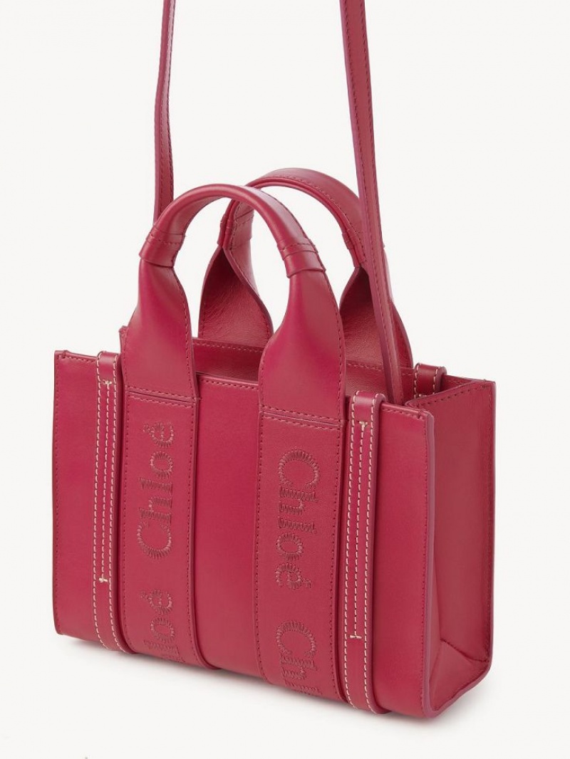 FIZZY PINK Chloe Mini Woody Crossbody Bags | CHE-SR13549