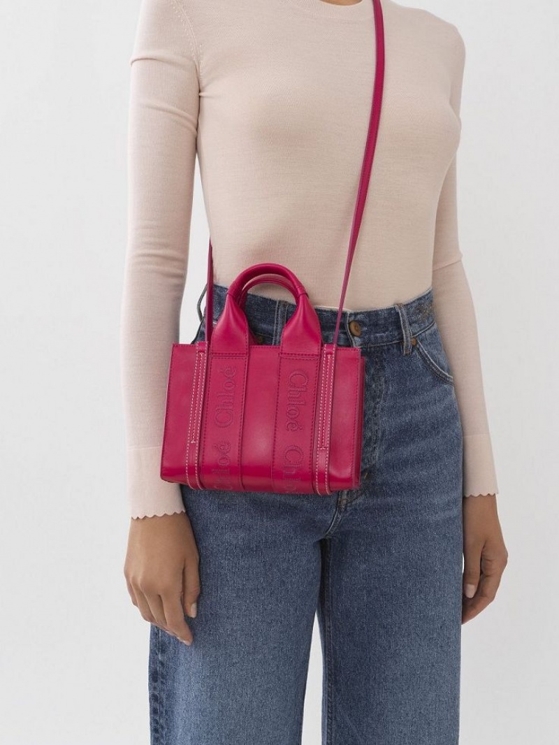 FIZZY PINK Chloe Woody Tote 1 Mini Bags | CHE-SR13700