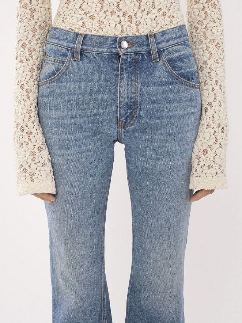 FOGGY BLUE Chloe Cropped Straight Jeans | CHE-SR14017