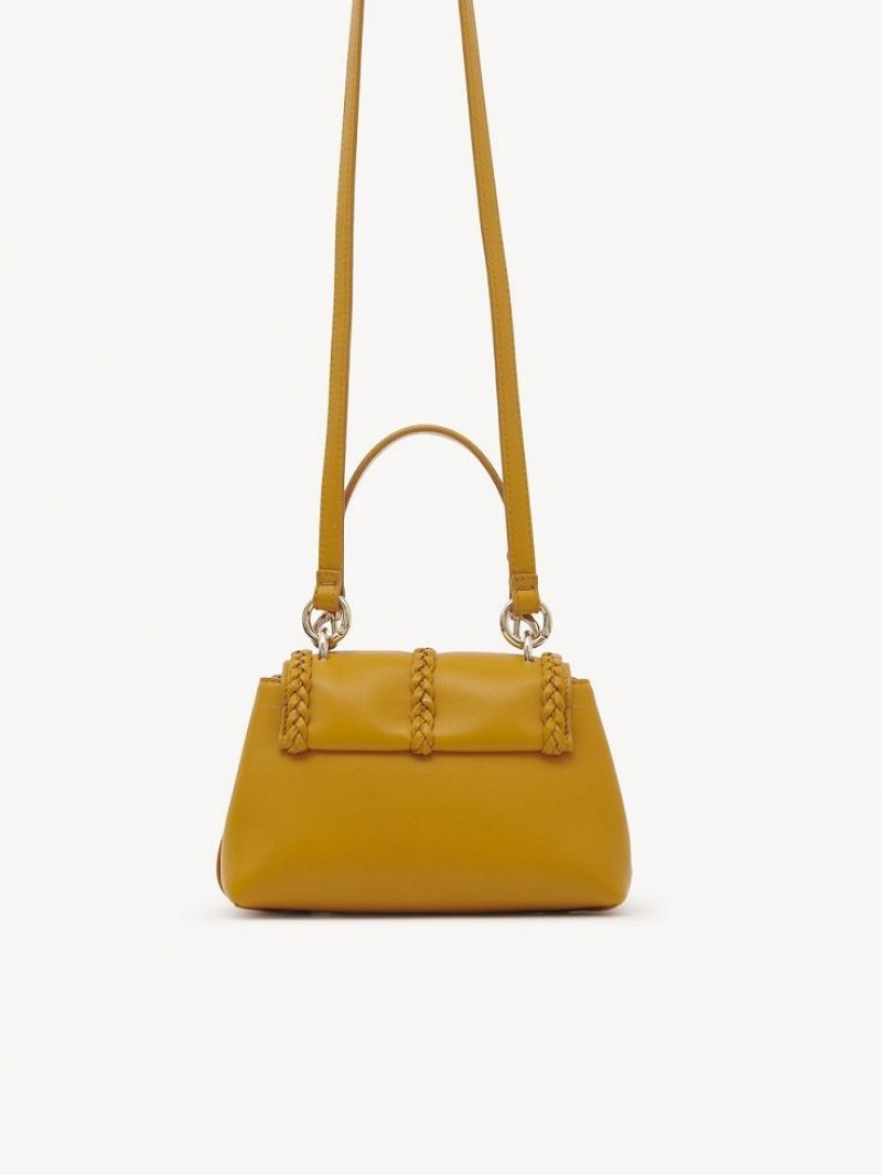 GOLDEN YELLOW Chloe Penelope Mini Soft Shoulder Bags | CHE-SR13450