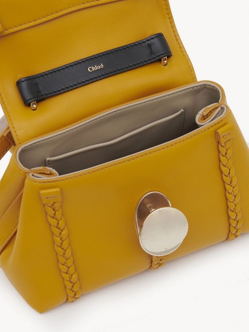 GOLDEN YELLOW Chloe Penelope Soft Shoulder Mini Bags | CHE-SR13736