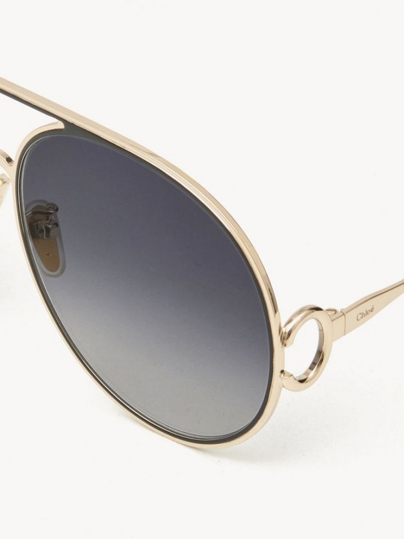 GOLD/GRADIENT BLUE Chloe Austine Sunglasses | CHE-SR14525