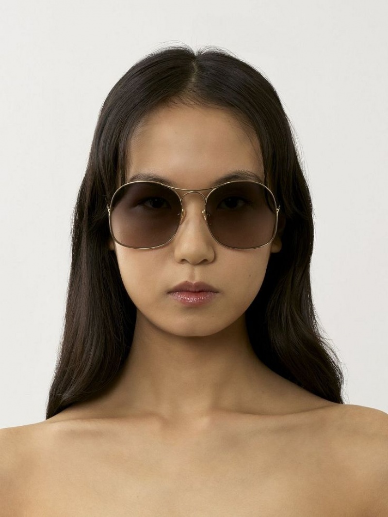 GOLD/GRADIENT GREY Chloe Elys Sunglasses | CHE-SR14512