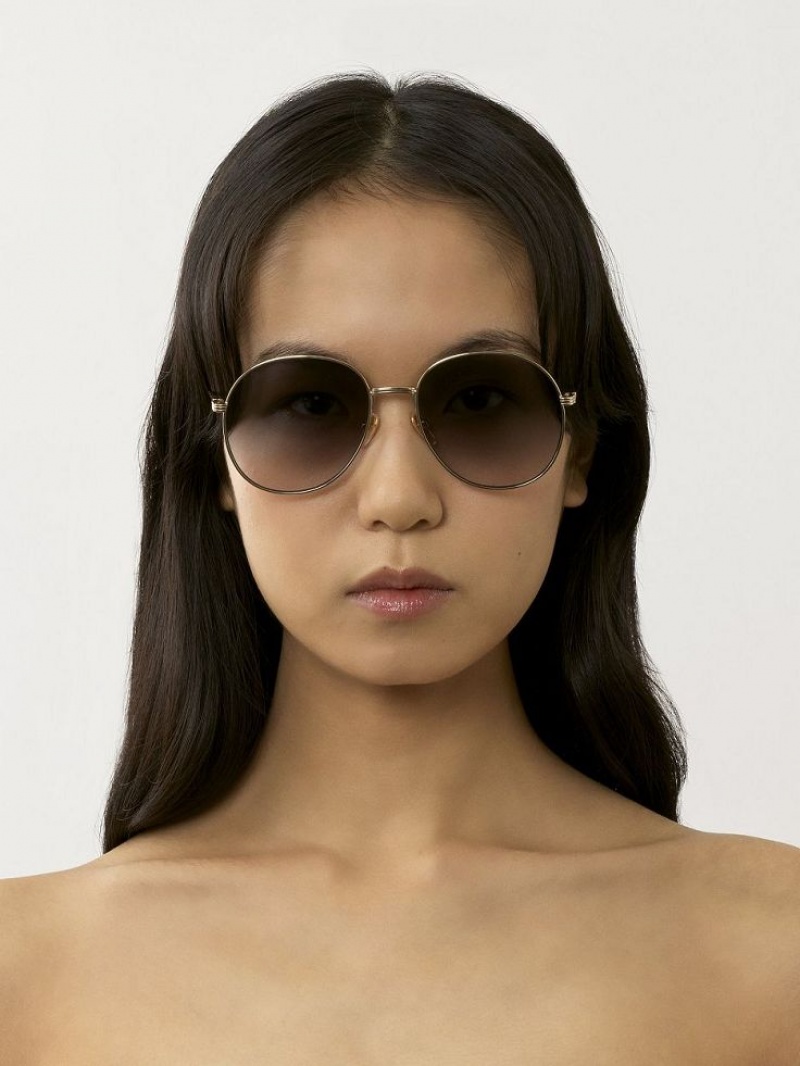 GOLD/GRADIENT GREY Chloe Faith Sunglasses | CHE-SR14510