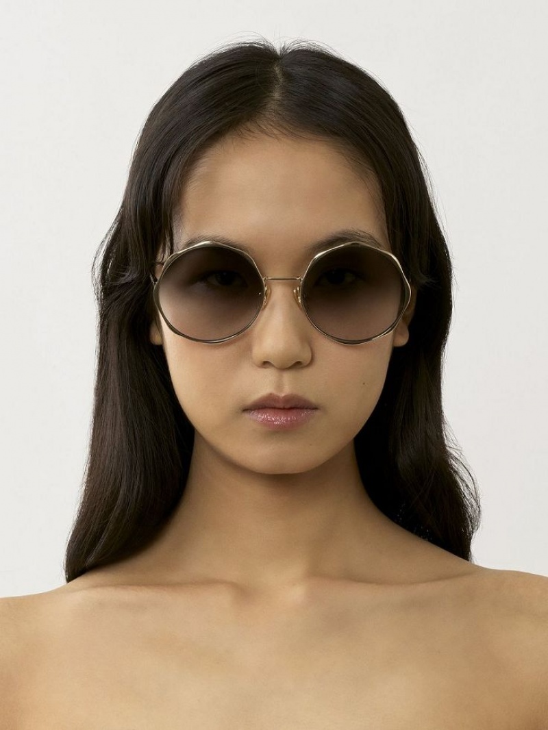 GOLD/GRADIENT GREY Chloe Honoré Sunglasses | CHE-SR14509