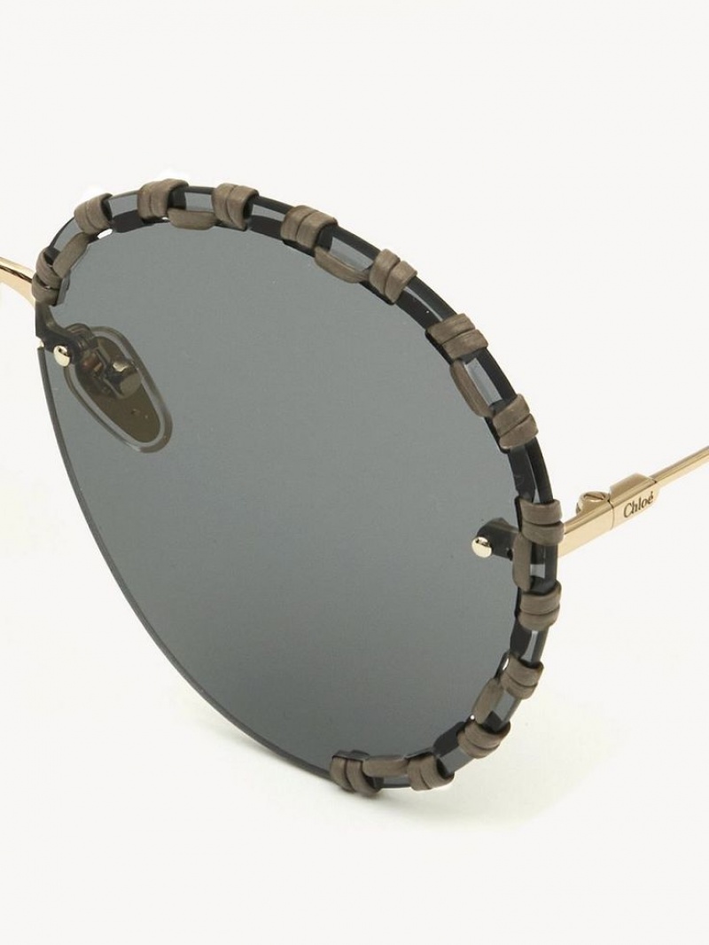 GOLD / BROWN Chloe Idora Sunglasses | CHE-SR14507