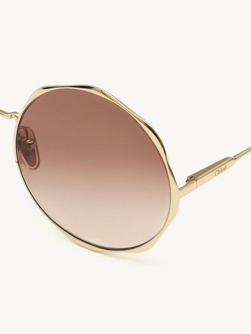 GOLD / GRAD BRICK Chloe Honoré Sunglasses | CHE-SR14563