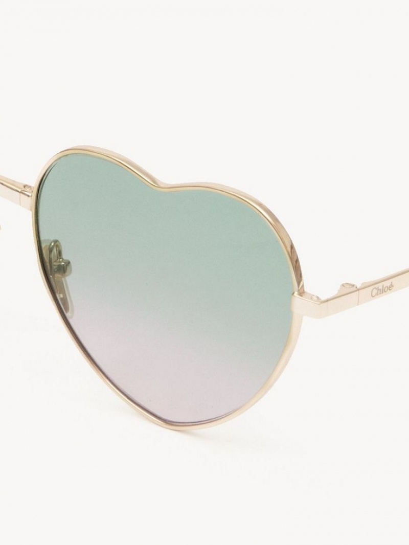 GRADIENT GREEN TO ROSE Chloe Milane Sunglasses | CHE-SR14549