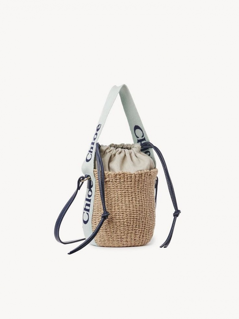 GREEN - BLUE 1 Chloe Small Woody Basket Crossbody Bags | CHE-SR13617