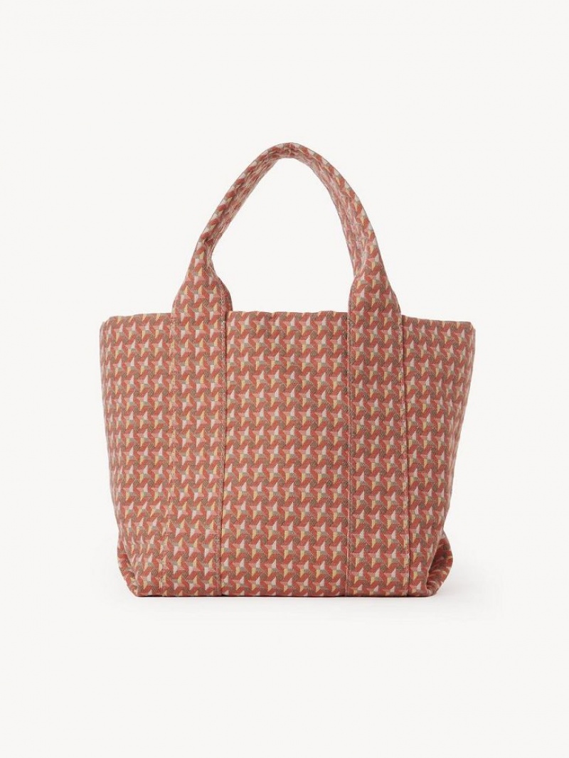 HAPPY ORANGE Chloe Small Laetizia Tote Bags | CHE-SR14702