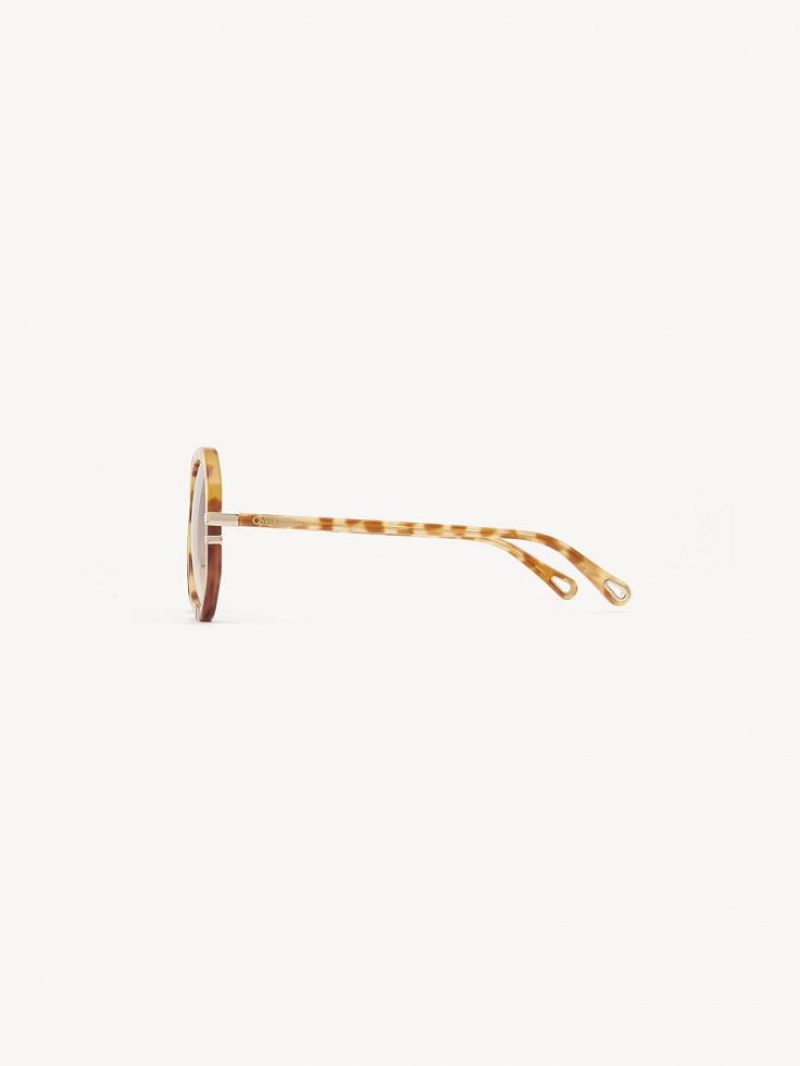 HAVANA PATCHWORK Chloe West Small Sunglasses | CHE-SR14518