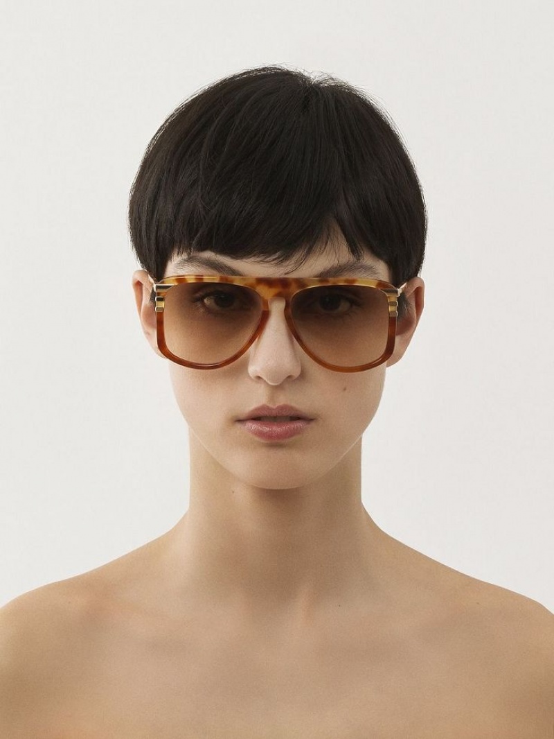 HAVANA PATCHWORK Chloe West Small Sunglasses | CHE-SR14521