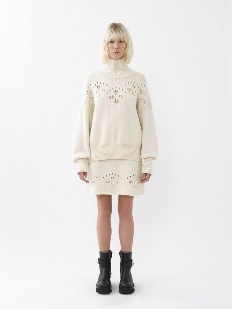 Iconic Milk Chloe A-line Mini Knitwear | CHE-SR13942