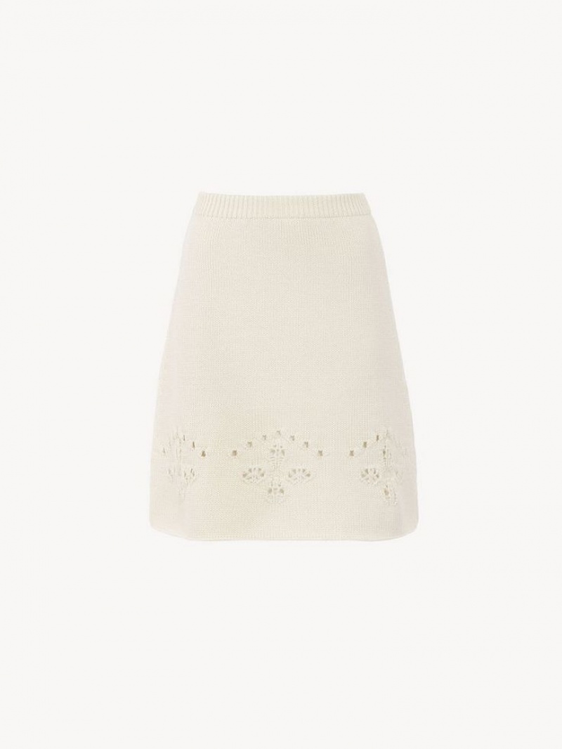 Iconic Milk Chloe A-line Mini Knitwear | CHE-SR13942