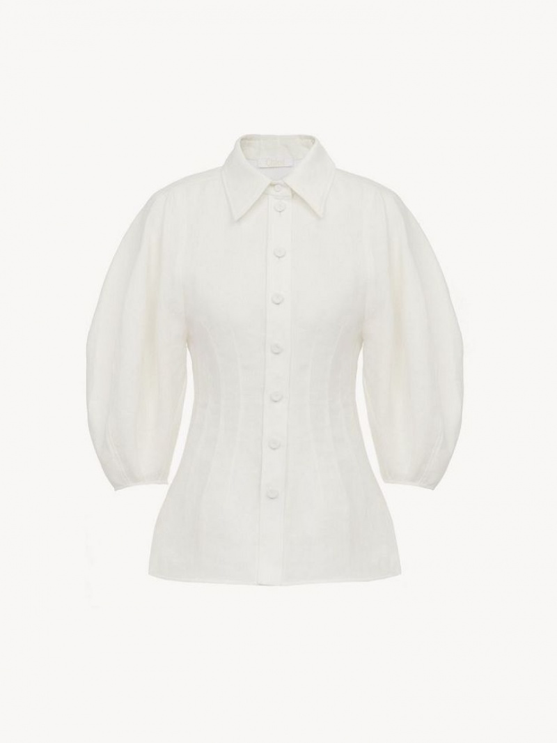 Iconic Milk Chloe Balloon-sleeve Shirts | CHE-SR13874