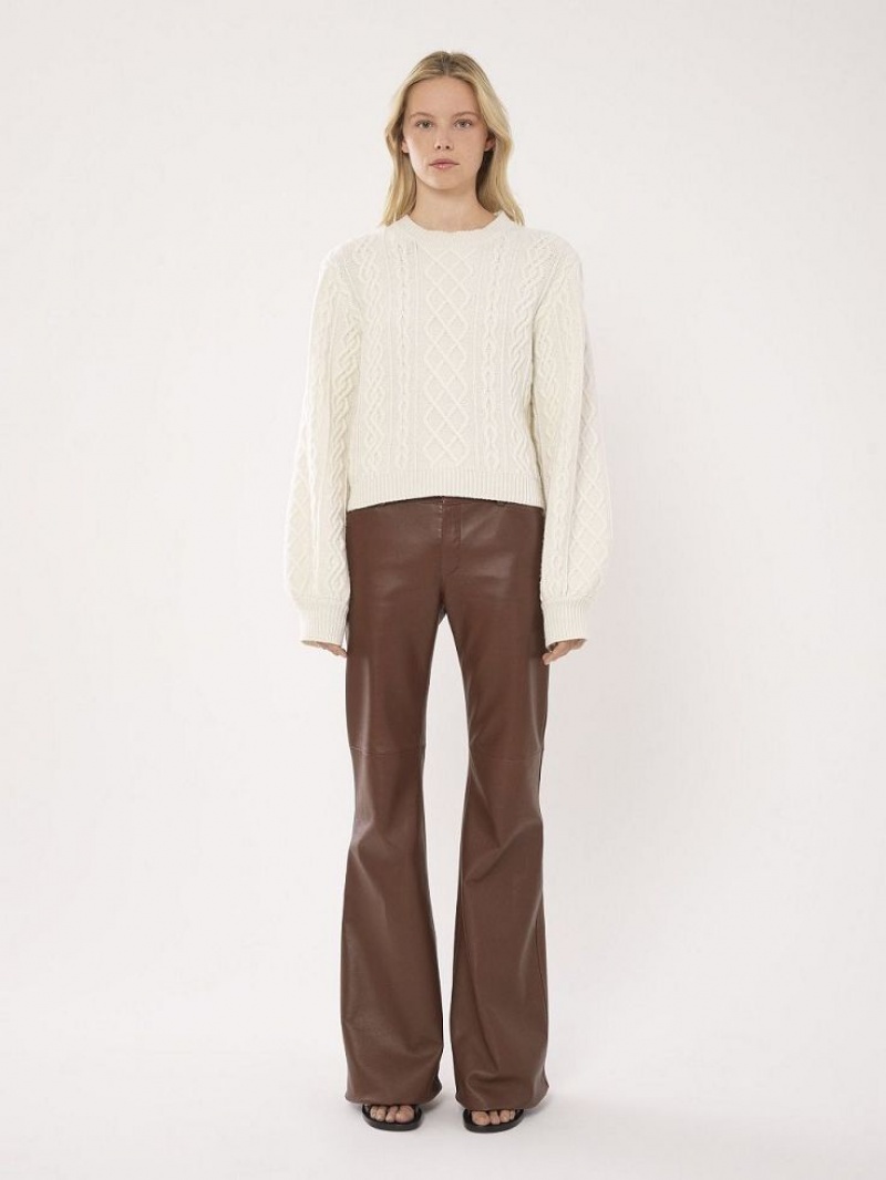 Iconic Milk Chloe Generous Cable-knit Knitwear | CHE-SR13956