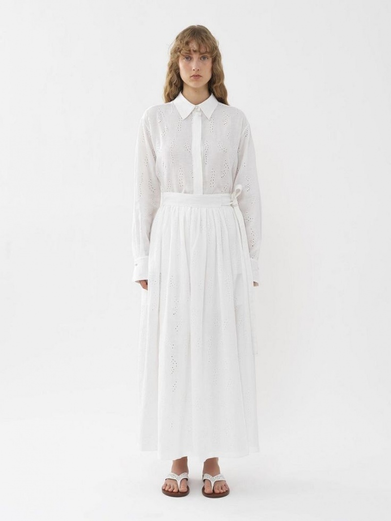 Iconic Milk Chloe X Eres Paloma Long Wrap Skirts | CHE-SR14081