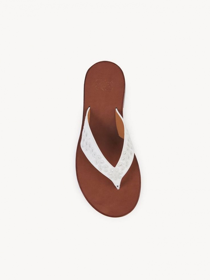 Iconic Milk Chloe X Eres Paz Flat Sandals | CHE-SR14146