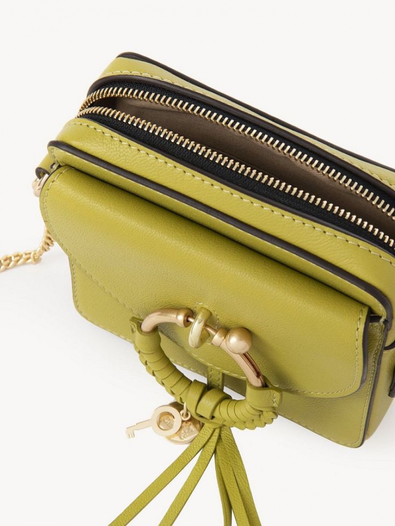 LIGHT OLIVE Chloe Joan Camera Shoulder Bags | CHE-SR14611