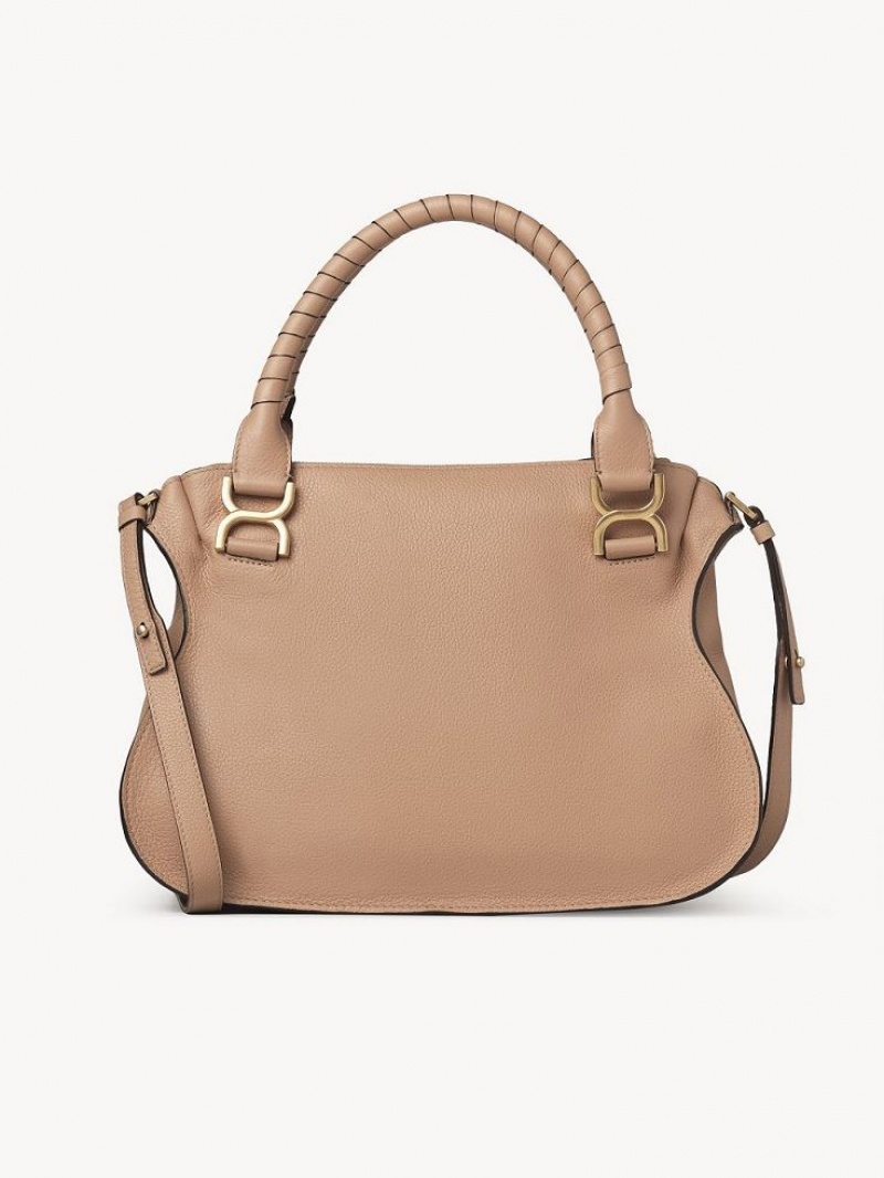 Light Tan Chloe Marcie Double Carry Crossbody Bags | CHE-SR13553