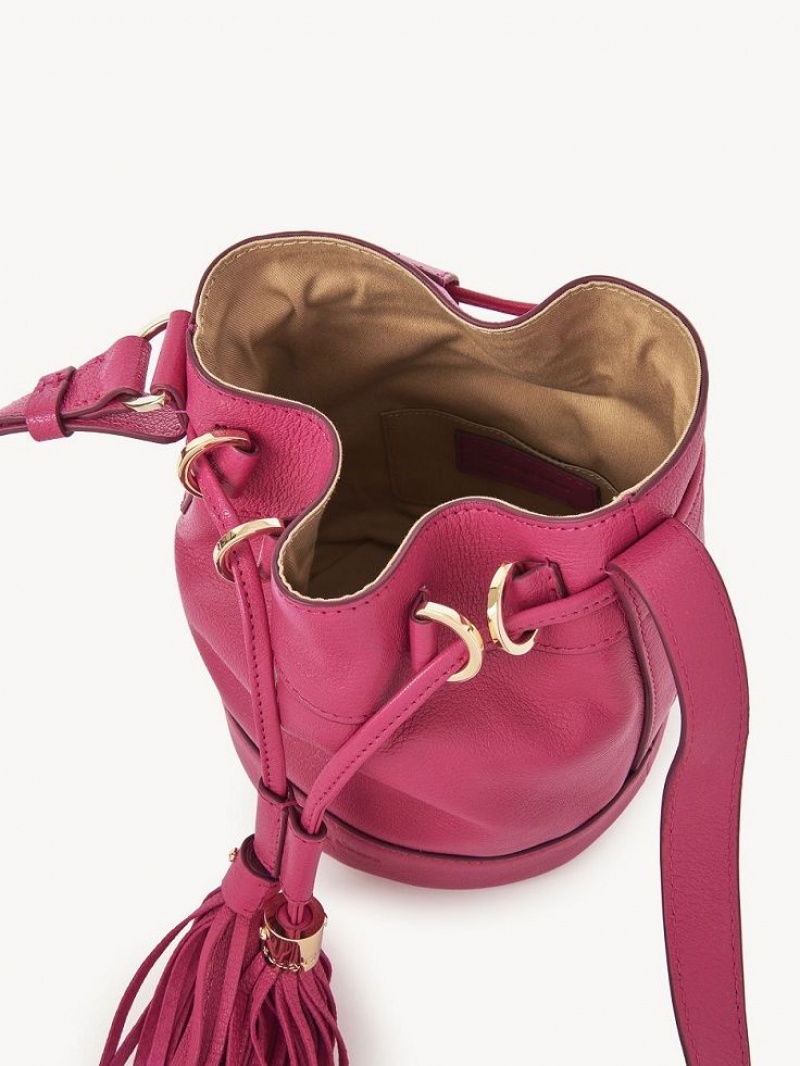 MAGNETIC PINK Chloe Vicki Small Bucket Mini Bags | CHE-SR14746