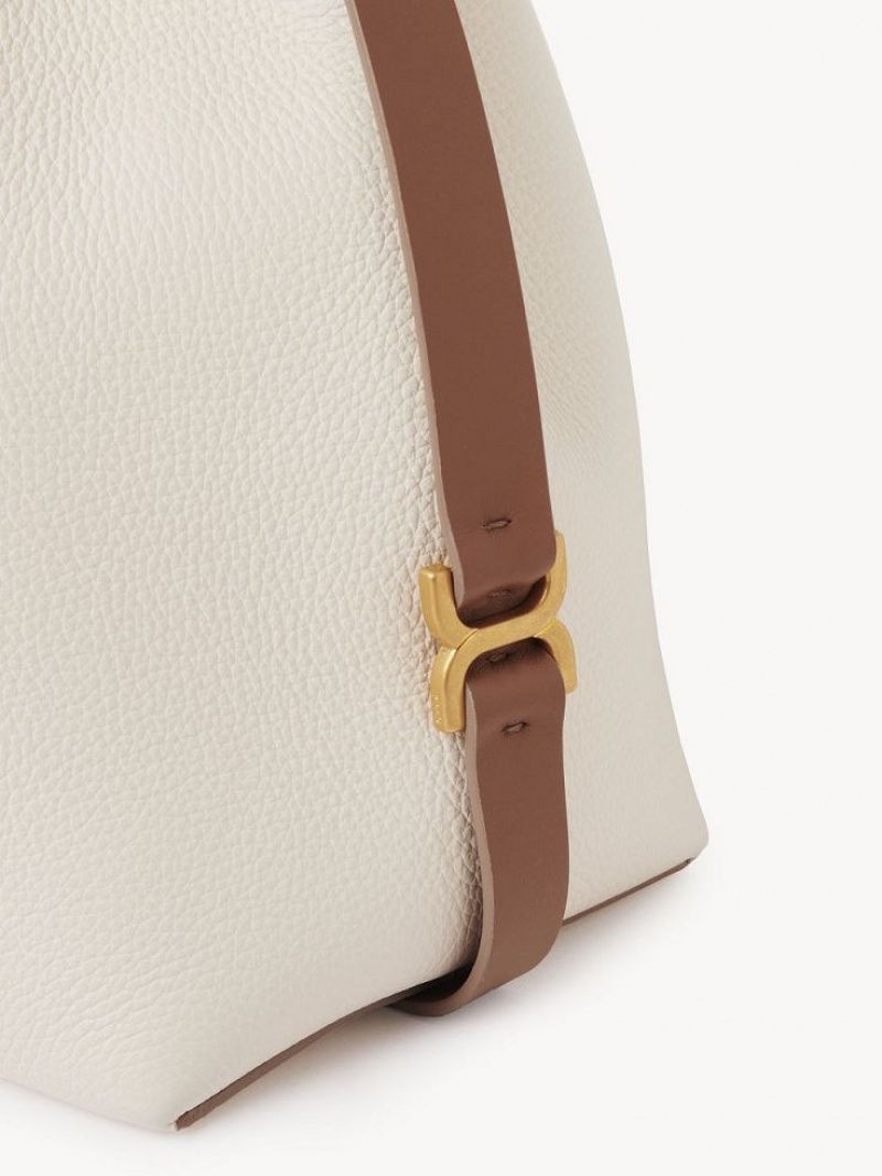 MISTY IVORY Chloe Marcie Bucket Crossbody Bags | CHE-SR13615