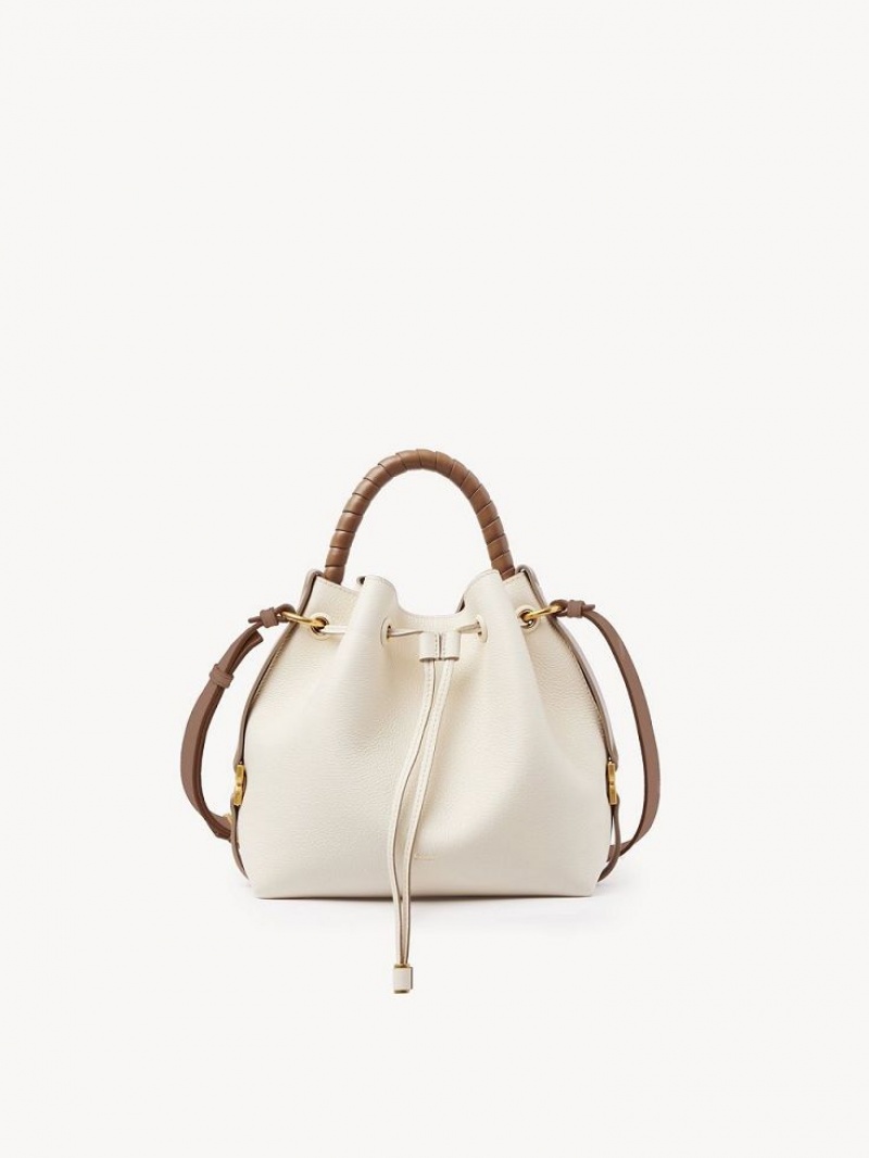 MISTY IVORY Chloe Marcie Bucket Crossbody Bags | CHE-SR13615