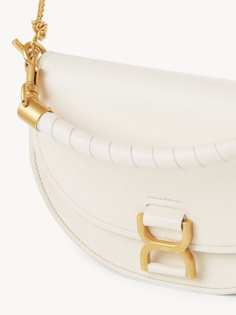 MISTY IVORY Chloe Marcie Chain Flap Crossbody Bags | CHE-SR13619