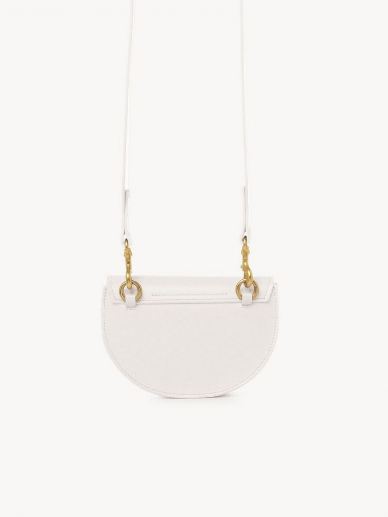 MISTY IVORY Chloe Marcie Mini Flap Crossbody Bags | CHE-SR13587