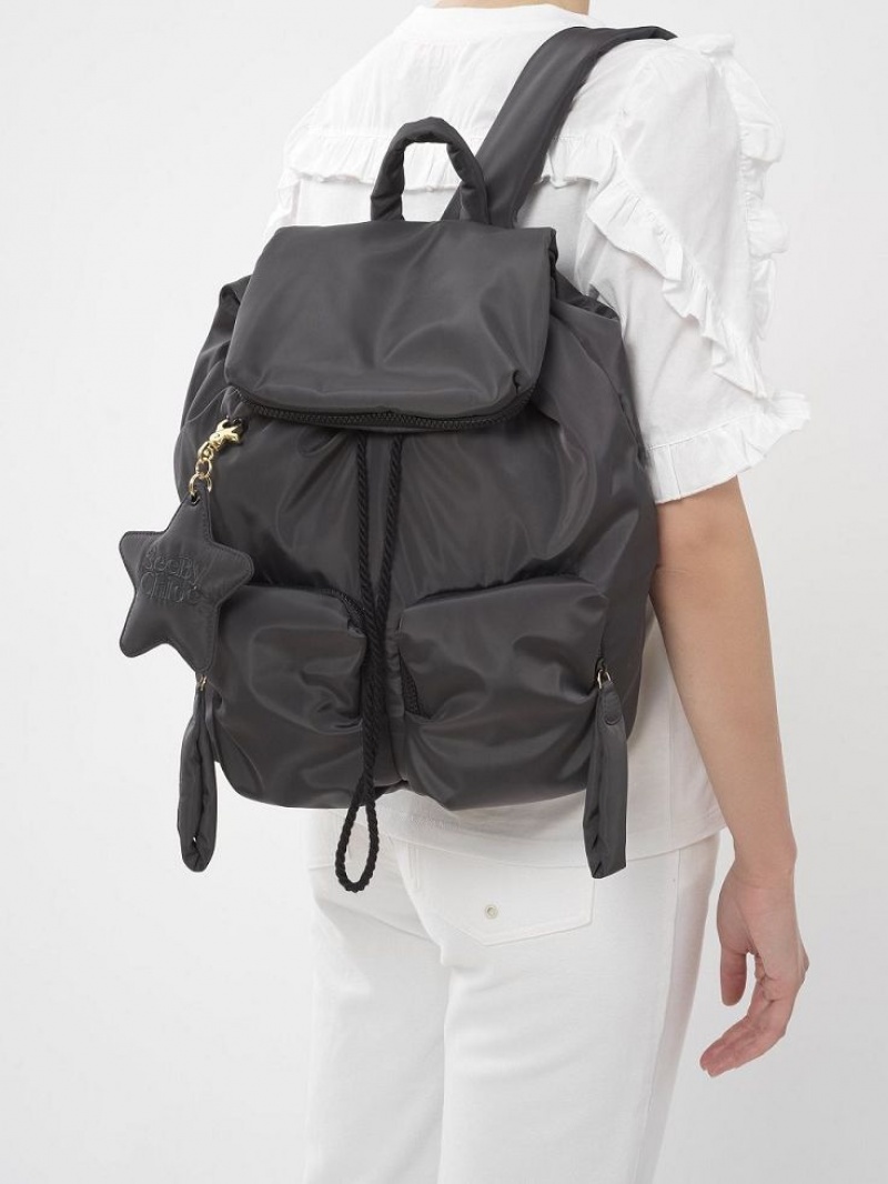 Minimal Grey Chloe Joy Rider Backpacks | CHE-SR14787