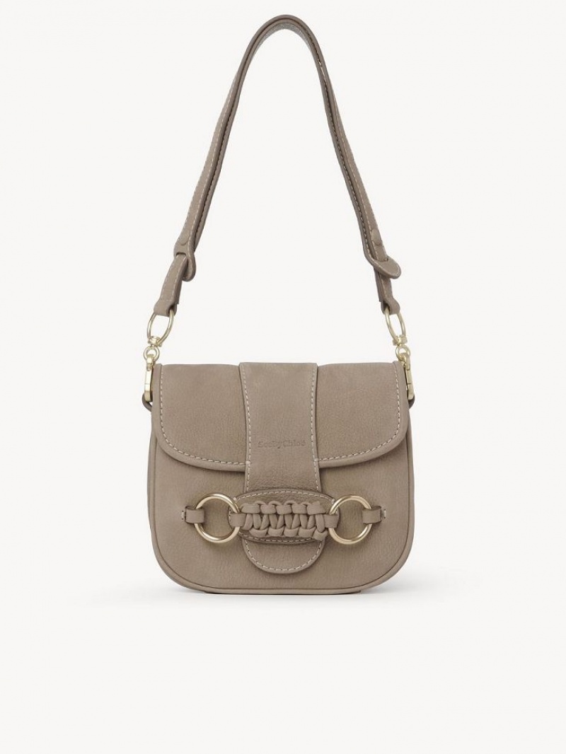 Motty Grey Chloe Saddie Satchel Shoulder Bags | CHE-SR14666