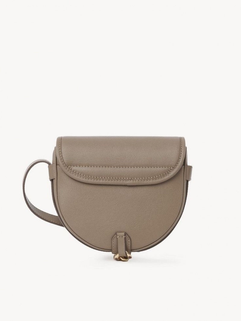 Motty Grey Chloe Small Mara Saddle Shoulder Bags | CHE-SR14627