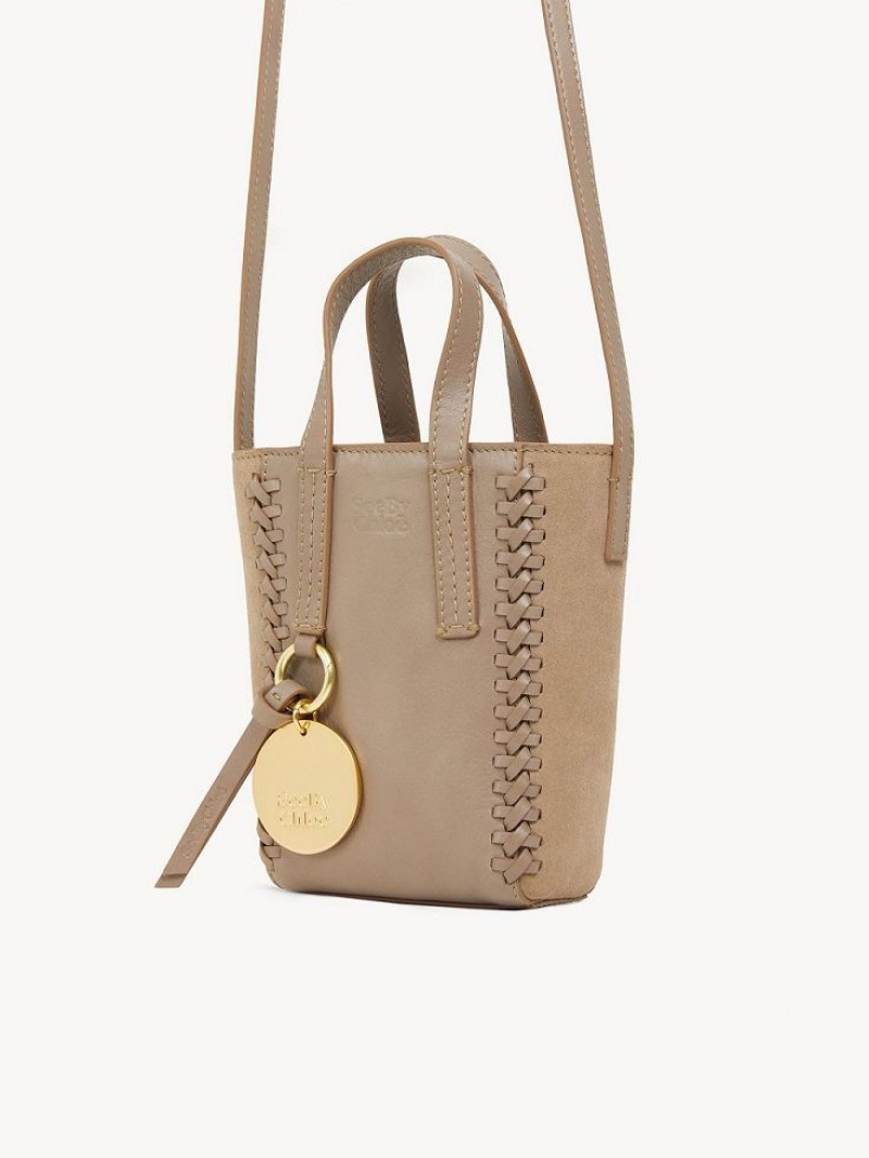 Motty Grey Chloe Tilda Tote Mini Bags | CHE-SR14751