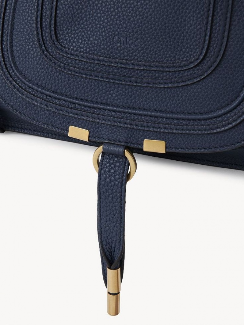 Navy Chloe Marcie Small Double Carry Crossbody Bags | CHE-SR13484