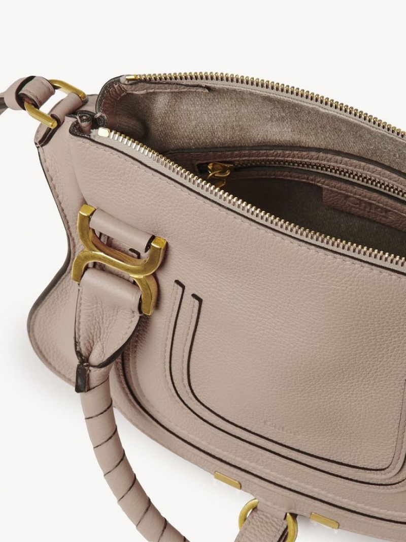 Nomad Beige Chloe Marcie Small Double Carry Crossbody Bags | CHE-SR13621