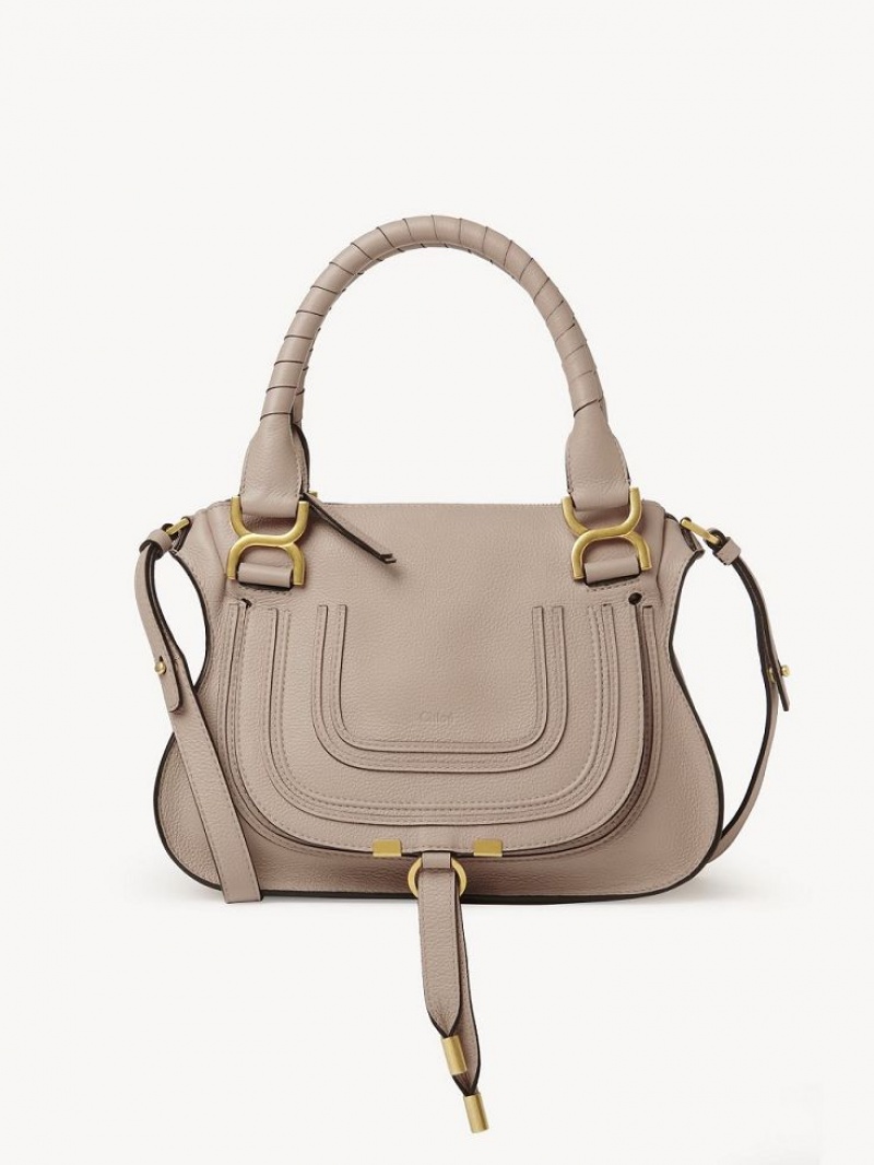 Nomad Beige Chloe Marcie Small Double Carry Crossbody Bags | CHE-SR13621