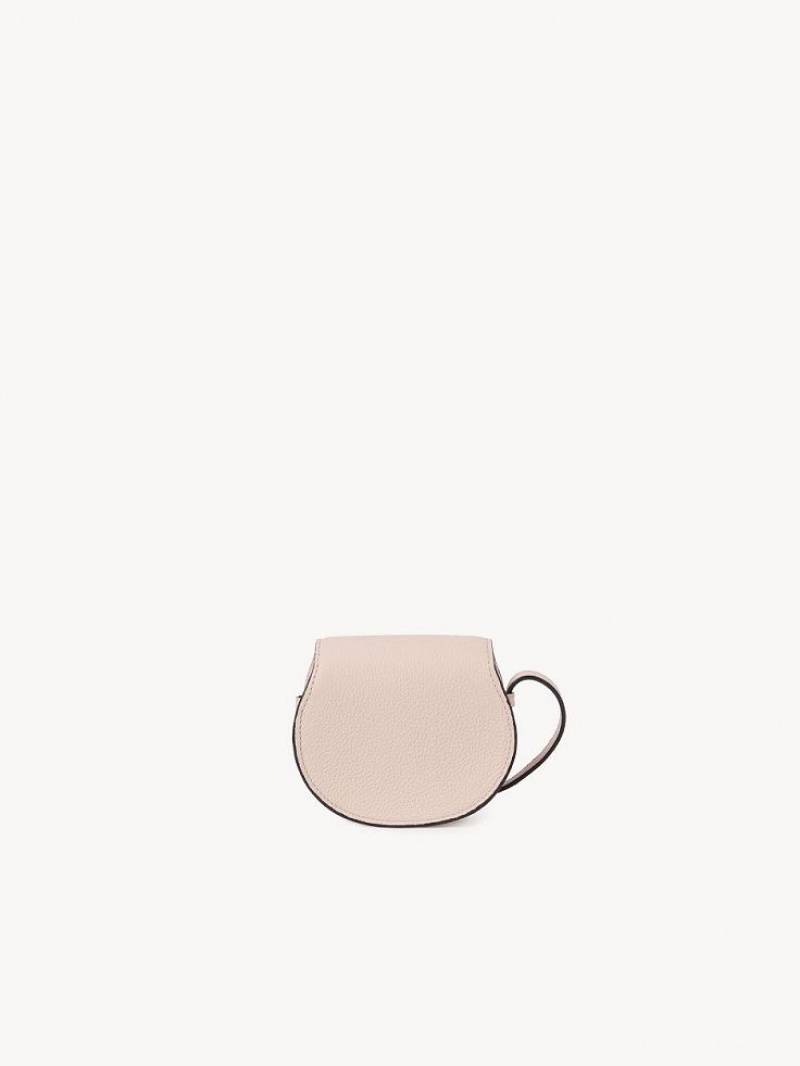 PALE BLUSH Chloe Marcie Nano Saddle Mini Bags | CHE-SR13695